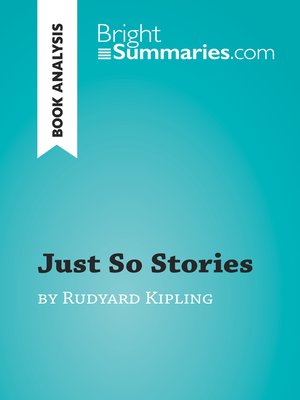 cover image of Just So Stories by Rudyard Kipling (Book Analysis)